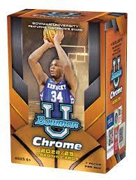2022-23 Bowman University Chrome Basketball 7-Pack Blaster Box