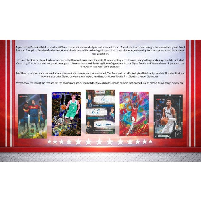 2025/26 Topps Hoops Basketball Hobby Jumbo Box