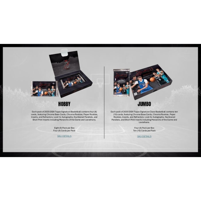 2025/26 Topps Signature Class Basketball Hobby Jumbo Box (Presell)