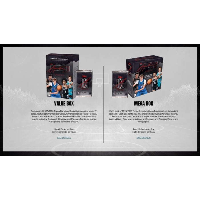 2025/26 Topps Signature Class Basketball Mega Box (Presell)