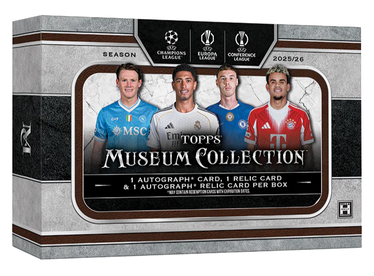 [Preorder] 2025/26 Topps Museum Collection UEFA Club Competitions Soccer Hobby Box
