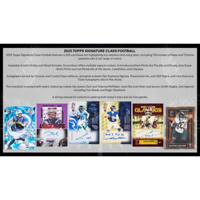 2025 Topps Signature Class Football Value Box (Presell)