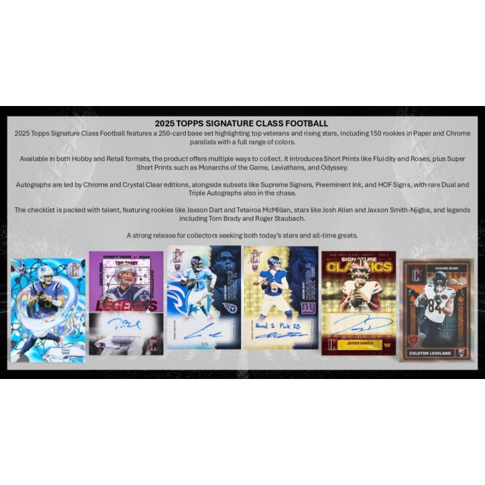 2025 Topps Signature Class Football Value Box (Presell)