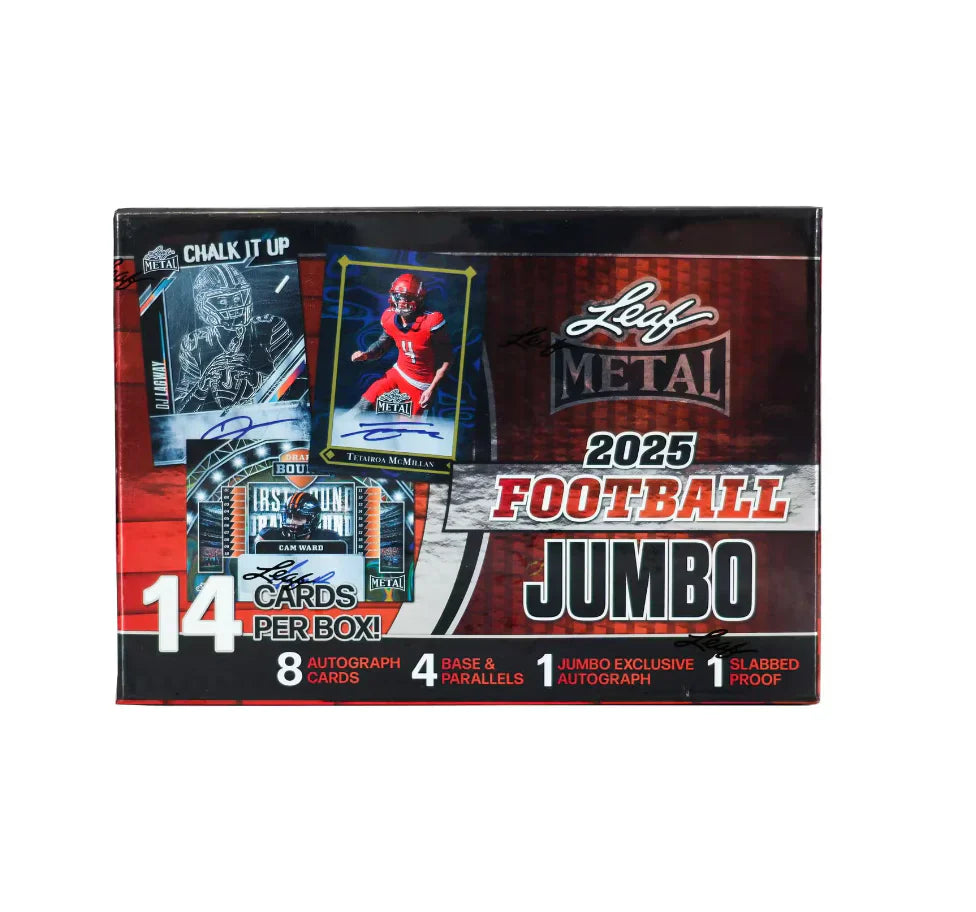 2025 Leaf Metal Football Jumbo Box