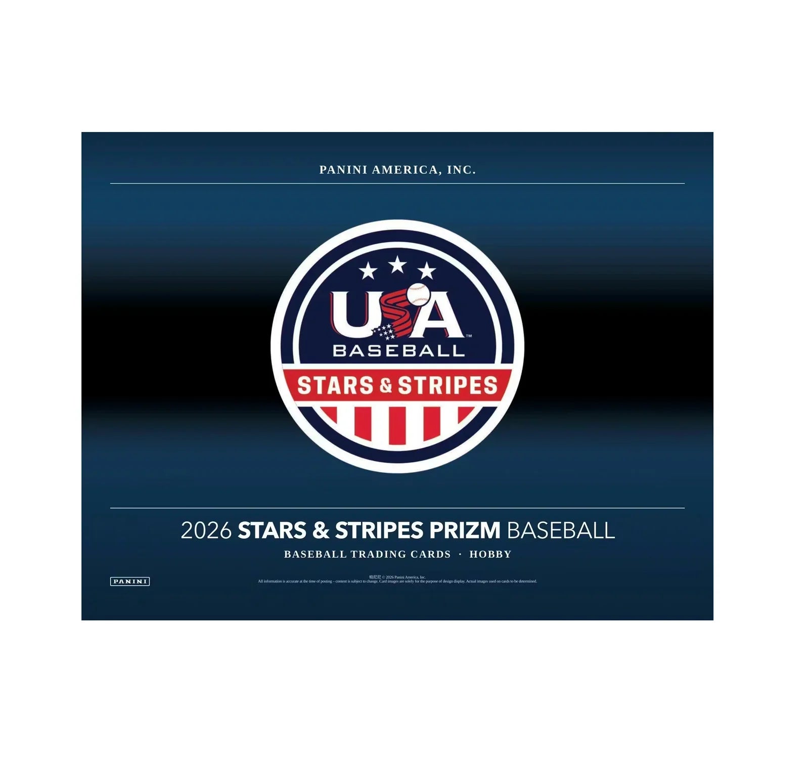 2026 Panini USA Stars & Stripes Prizm Baseball Hobby Box