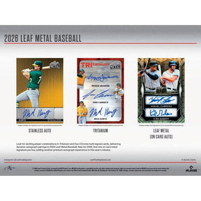 2026 Leaf Metal Baseball Jumbo Box