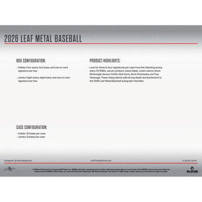2026 Leaf Metal Baseball Hobby Box