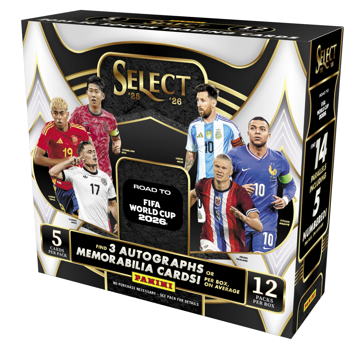 2025/26 Panini Select Road To FIFA World Cup 2026 Soccer Hobby Box **PRESALE**