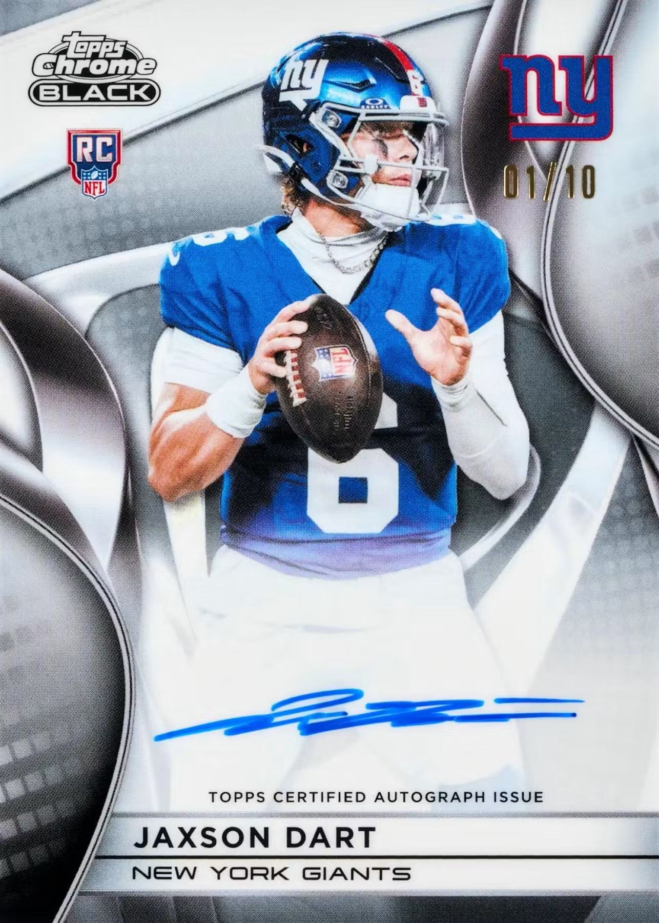 [Preorder] 2025 Topps Chrome Black Football Hobby Box