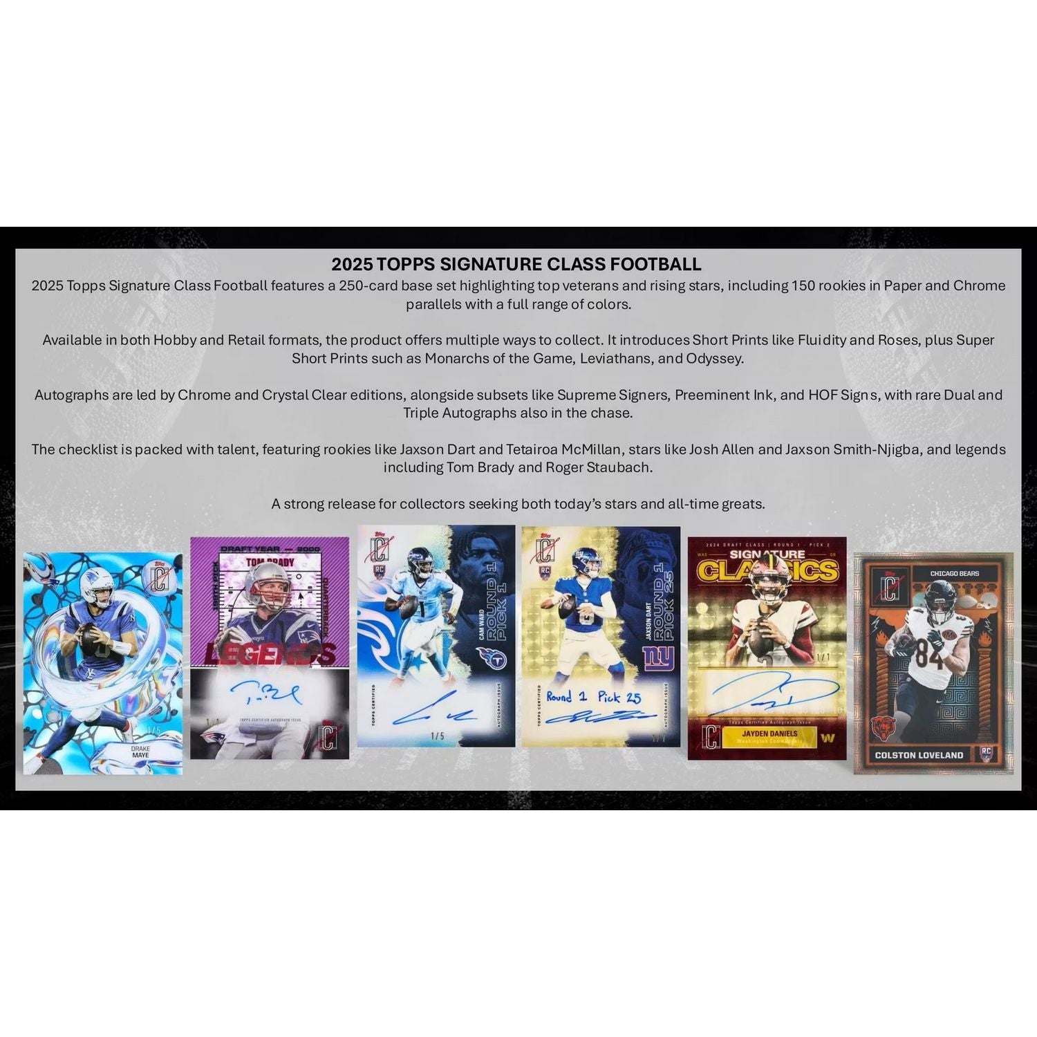 2025 Topps Signature Class Football Blaster Box