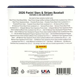 2026 Panini Stars & Stripes Prizm Baseball Mega Box