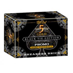 2026 Wild Card 5 Card Draw Stacked Deck Black Tie Edition Football Breakers Brick