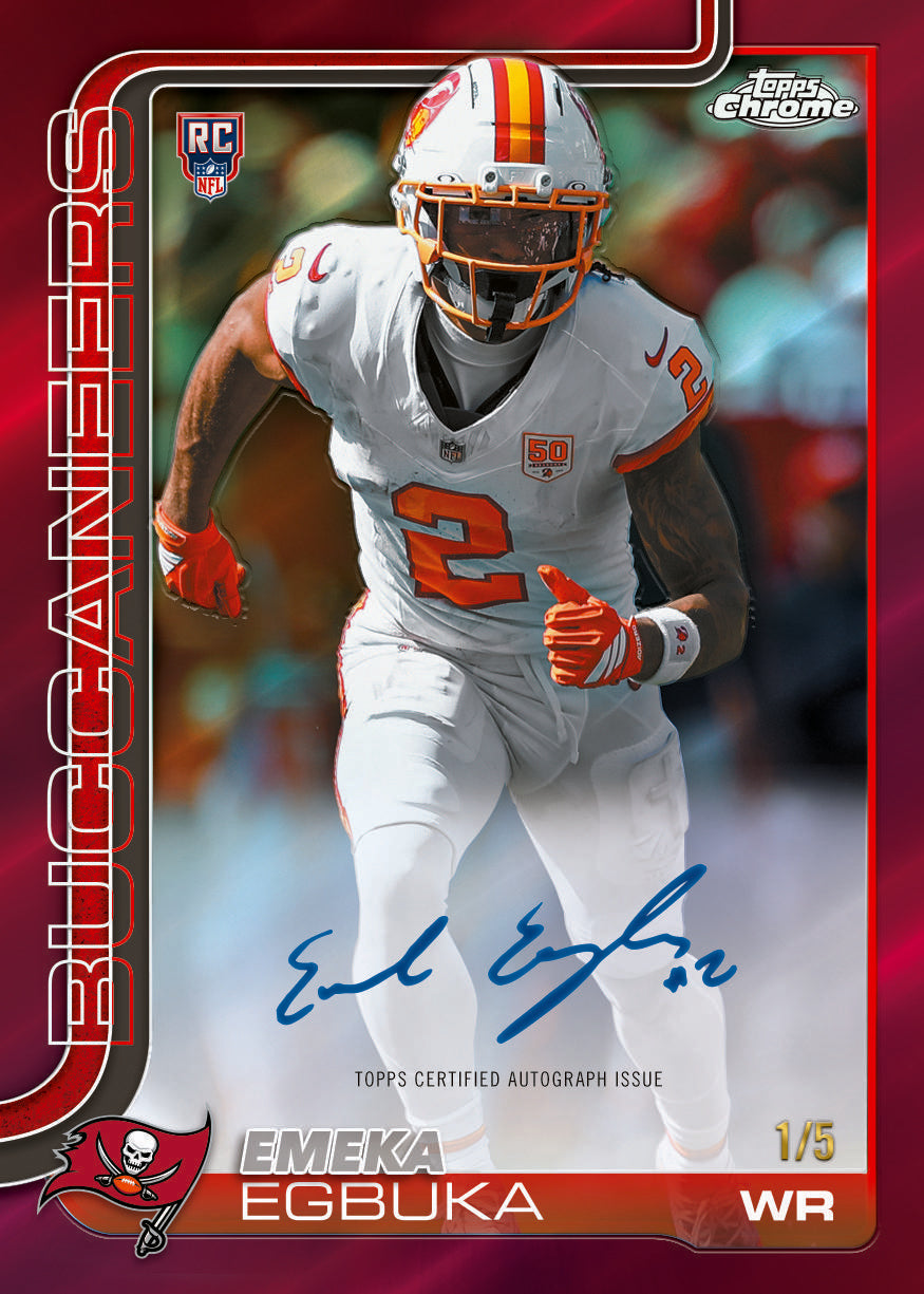 2025 Topps Chrome Football Hobby Box 12-Box Case