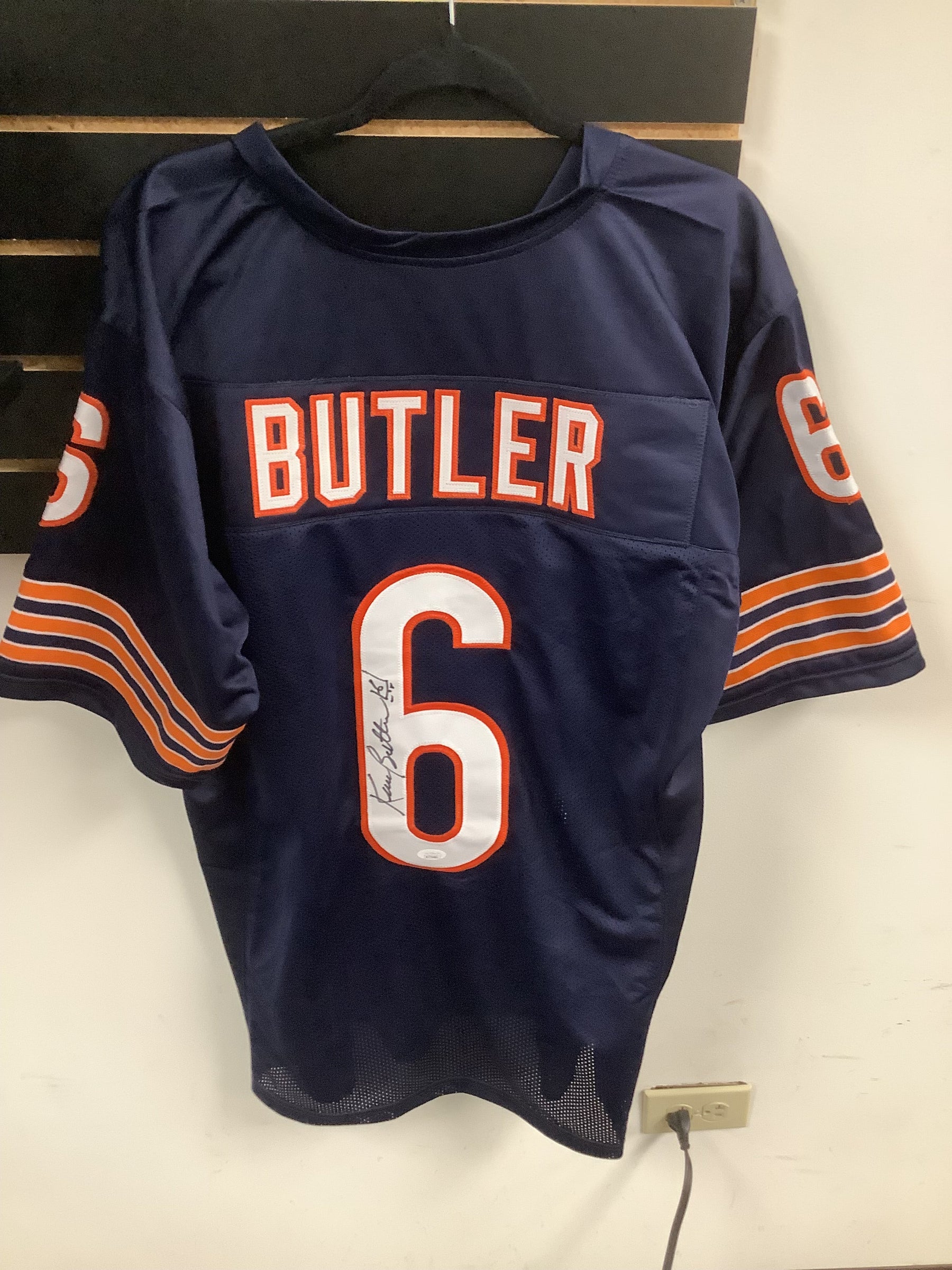 Kevin Butler Chicago Bears Custom Autographed Football Jersey JSA COA