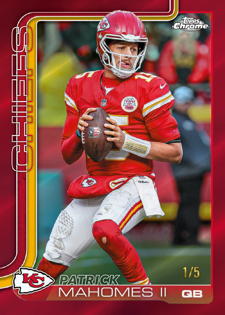 2025 Topps Chrome Football Hobby Box 12-Box Case