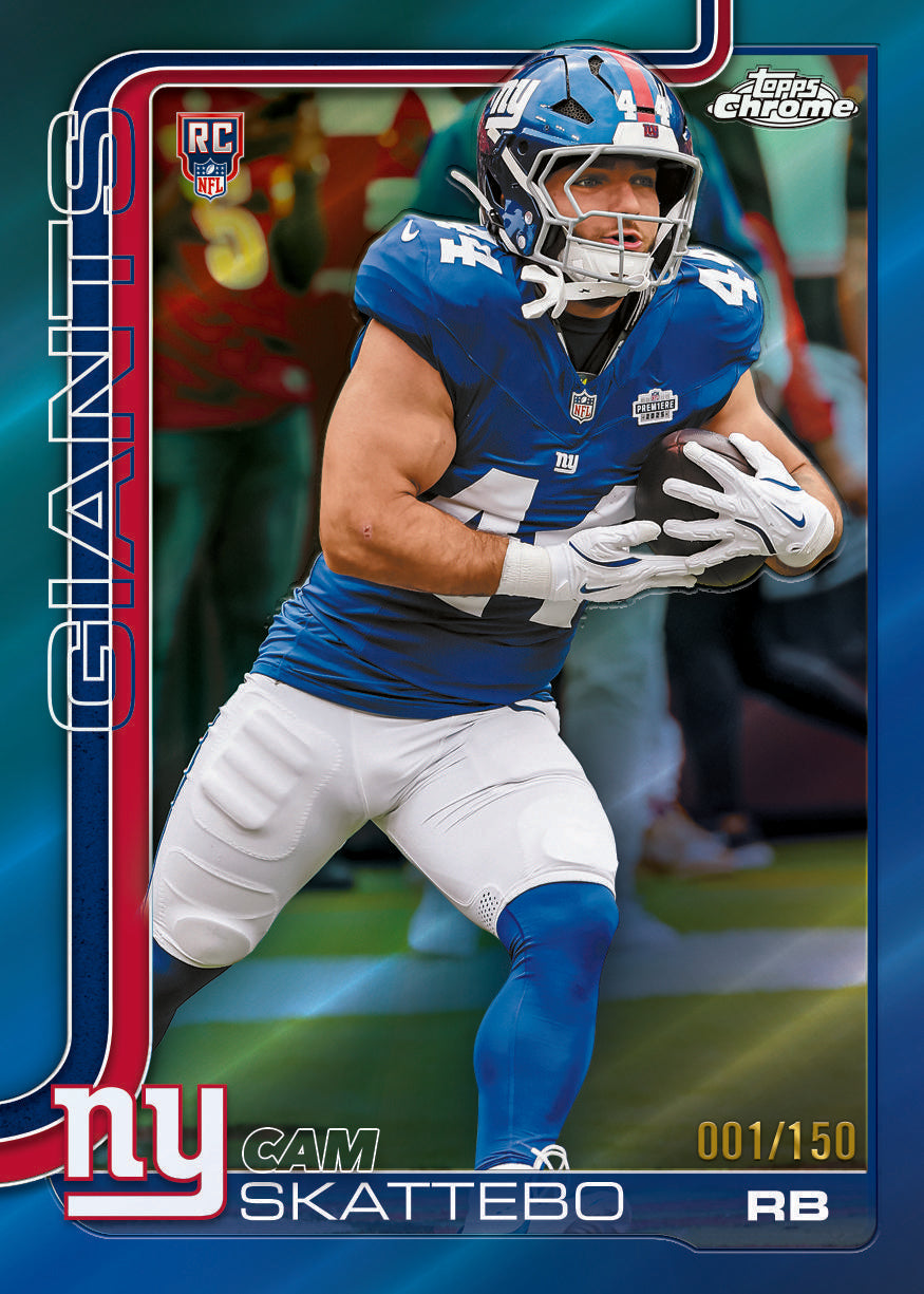 2025 Topps Chrome Football Hobby Box 12-Box Case