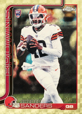 2025 Topps Chrome Football Hobby Box 12-Box Case