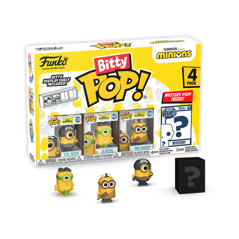 Bitty Pop Minions 4-Pack Series 1