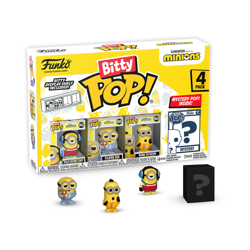 Bitty Pop Minions 4-Pack Series 3