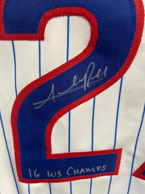 Addison Russell Autographed Home Baseball Jersey W/ Inscription JSA COA