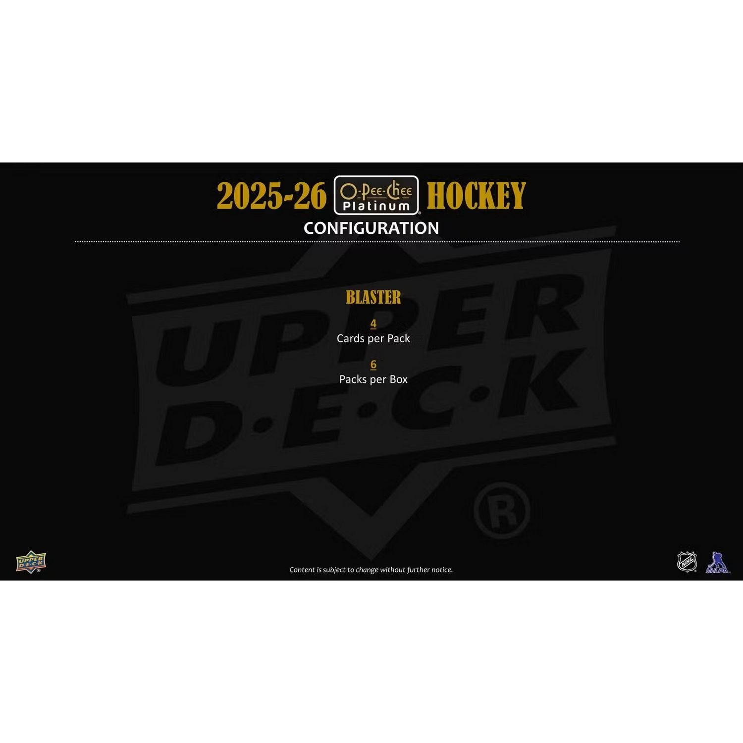 2025-26 Upper Deck O-Pee-Chee Platinum Hockey Blaster Box