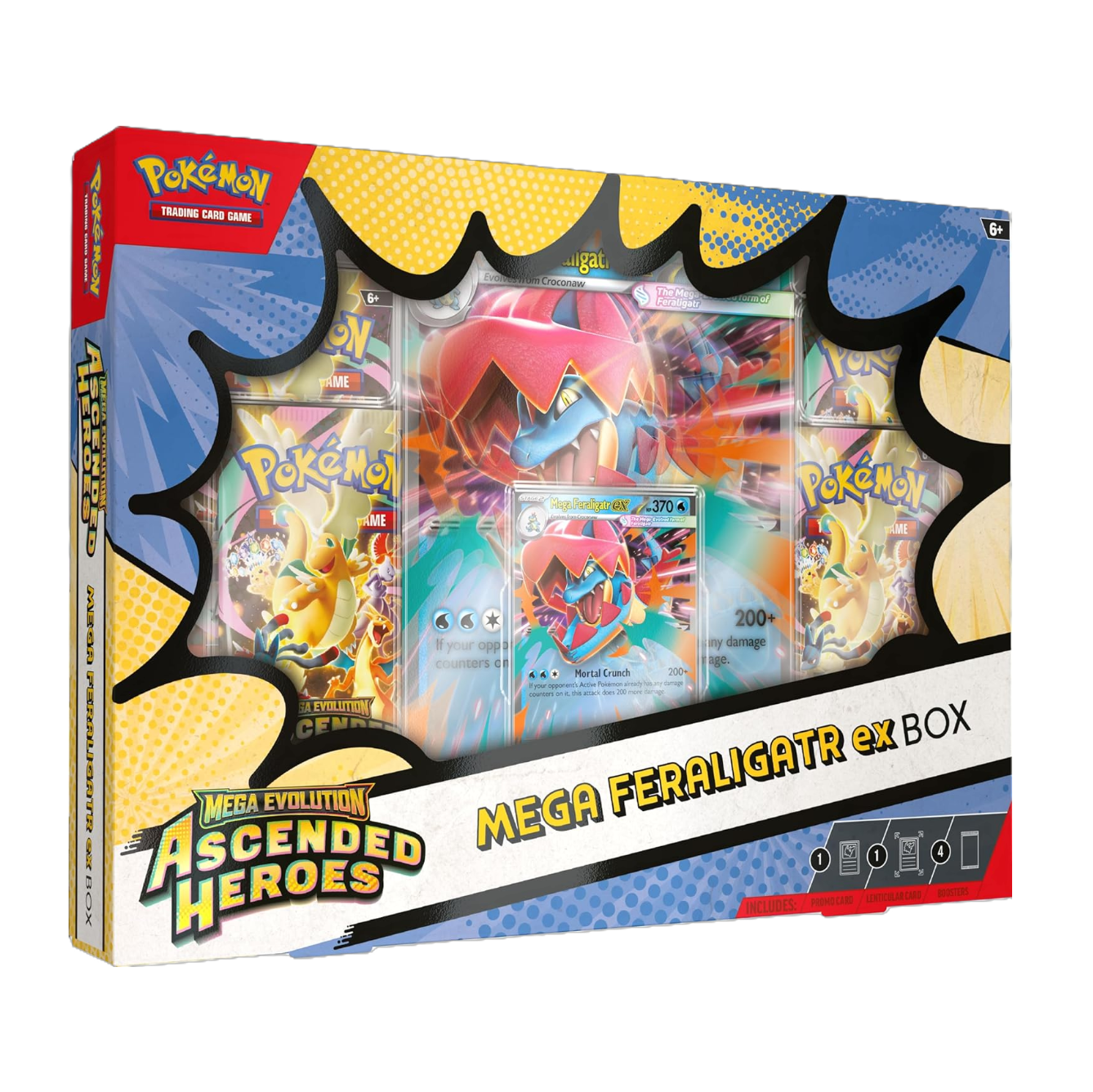 Pokemon Ascended Heroes Mega Meganium/Embroar/Feraligatr ex Box
