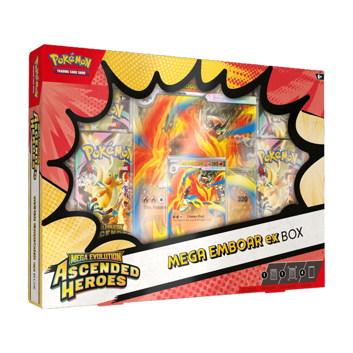 Pokemon Ascended Heroes Mega Meganium/Embroar/Feraligatr ex Box