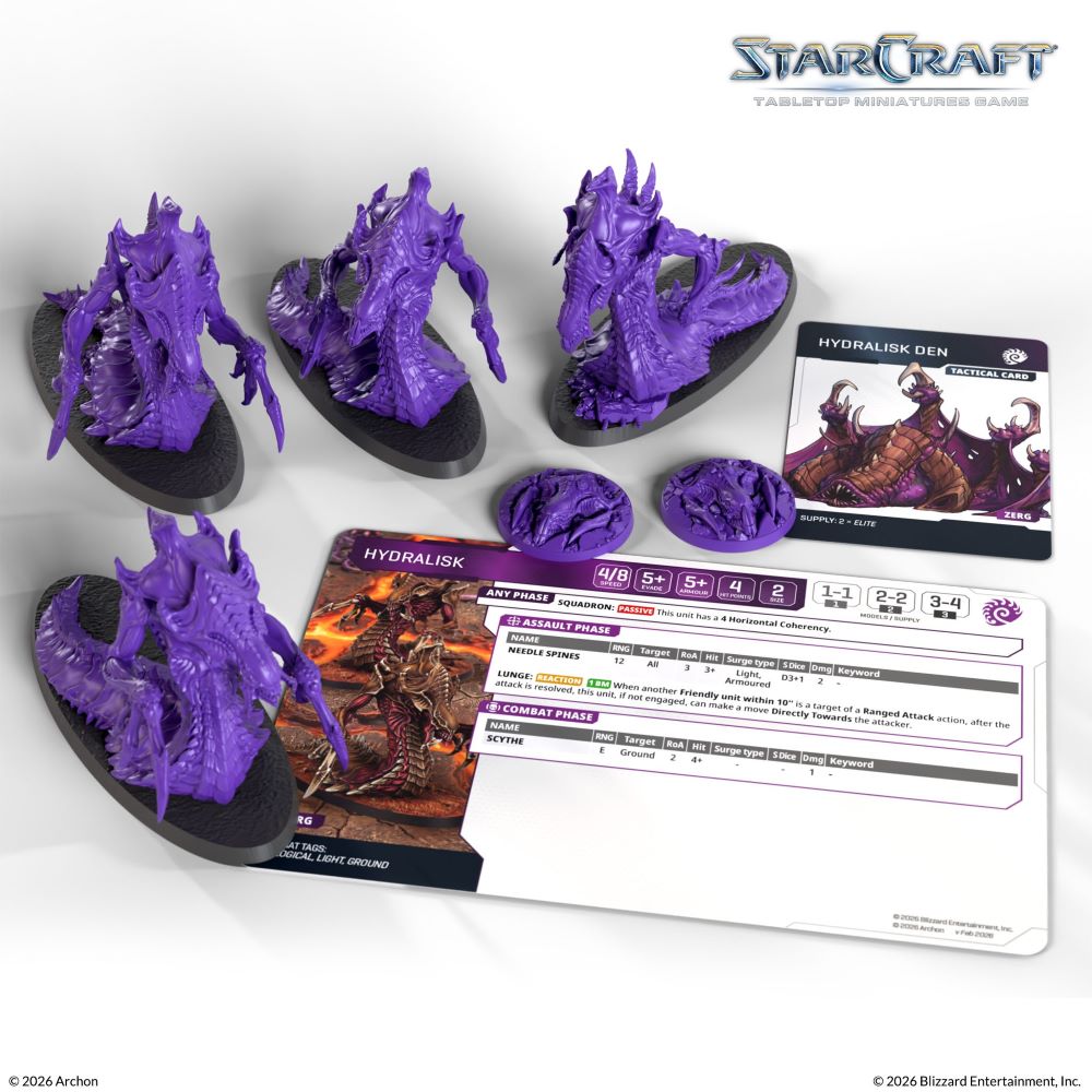 StarCraft Tabletop Miniatures Game: Zerg - Hydralisk *Expected Release Date of August 2026*