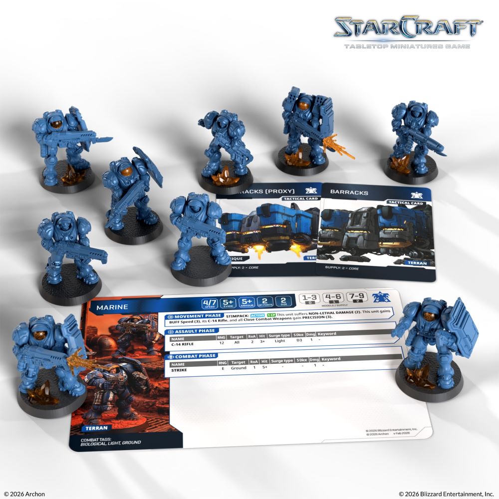 StarCraft Tabletop Miniatures Game: Terran - Marine *Expected Release Date of August 2026*
