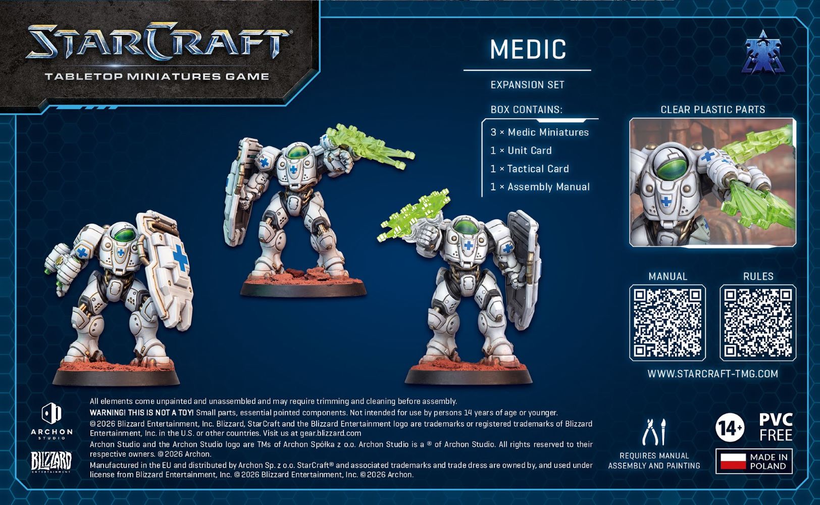 StarCraft Tabletop Miniatures Game: Terran - Medic *Expected Release Date of August 2026*