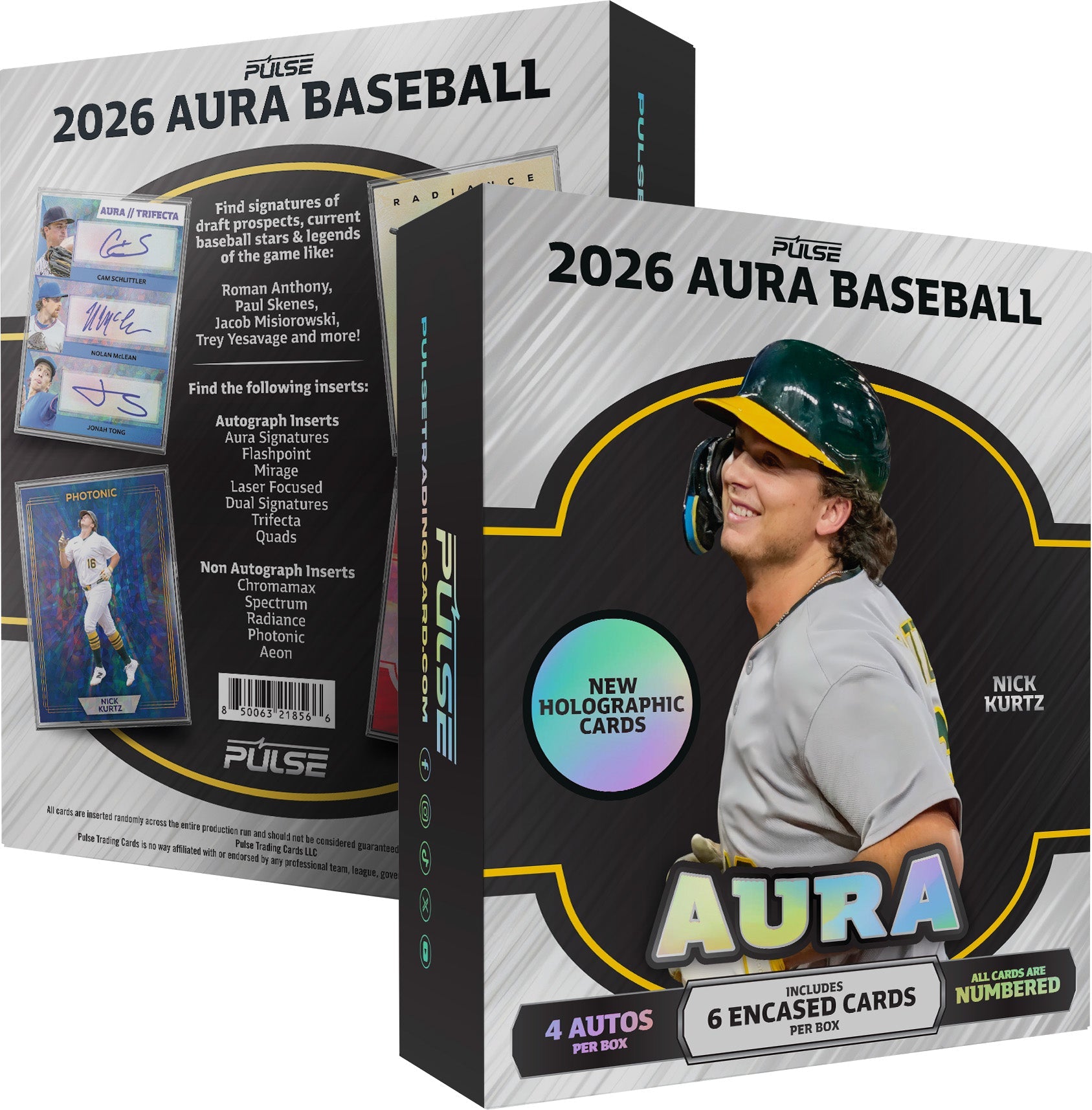 2026 Pulse Aura Baseball Hobby (4 Autographs Per Box) - Pre-Order