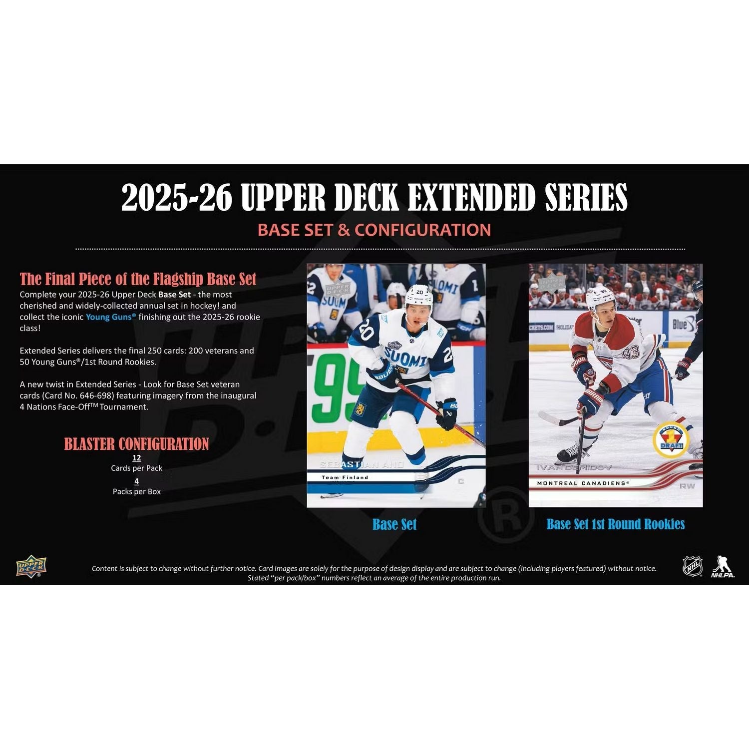 2025-26 Upper Deck Extended Series Hockey Blaster Box