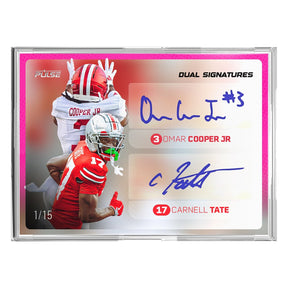 2025 Pulse On Demand Championship Dual Signatures – Omar Cooper Jr & Carnell Tate Autograph Card