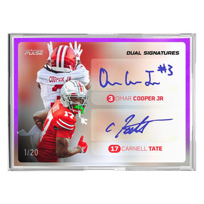 2025 Pulse On Demand Championship Dual Signatures – Omar Cooper Jr & Carnell Tate Autograph Card