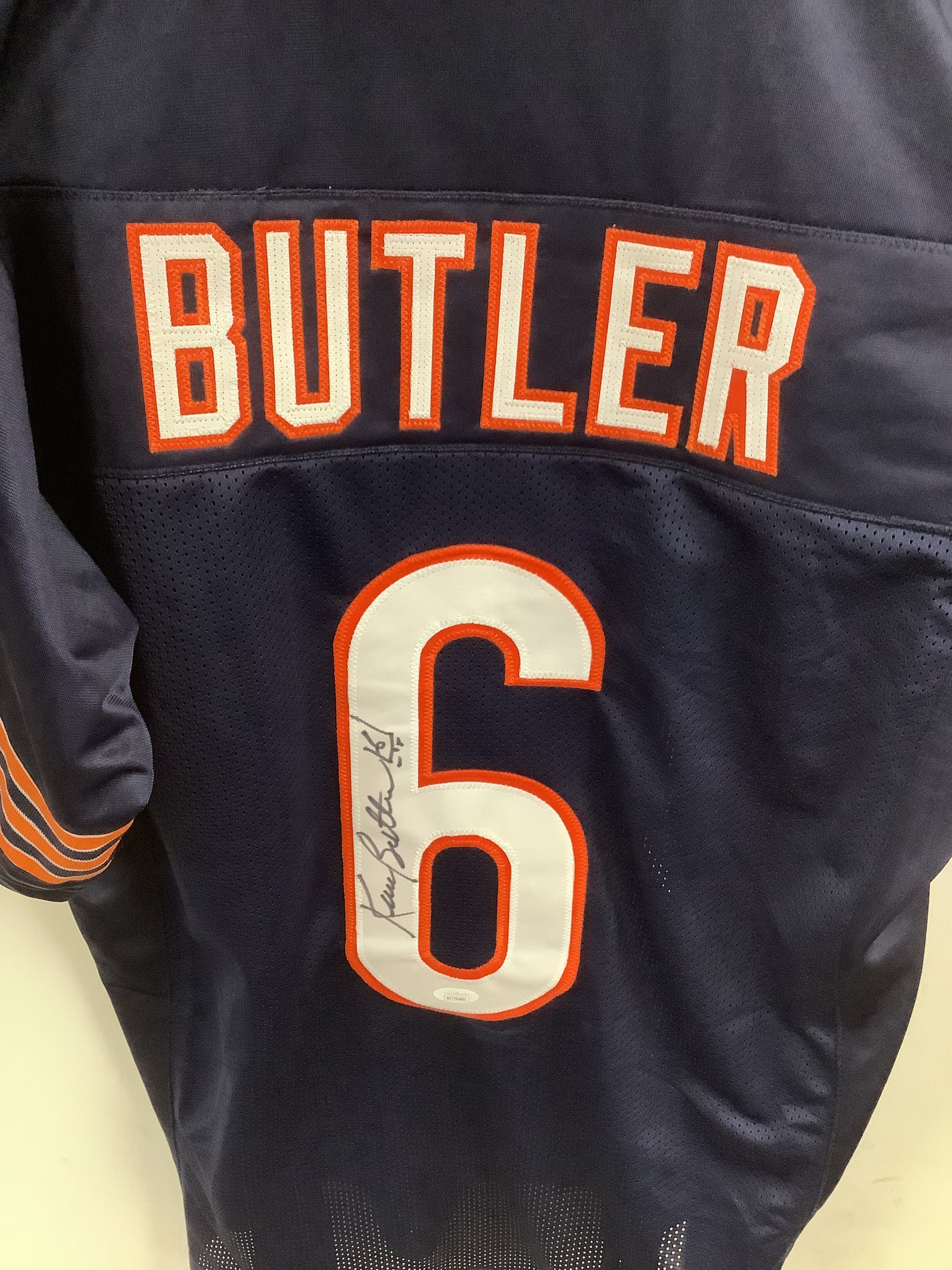 Kevin Butler Chicago Bears Custom Autographed Football Jersey JSA COA