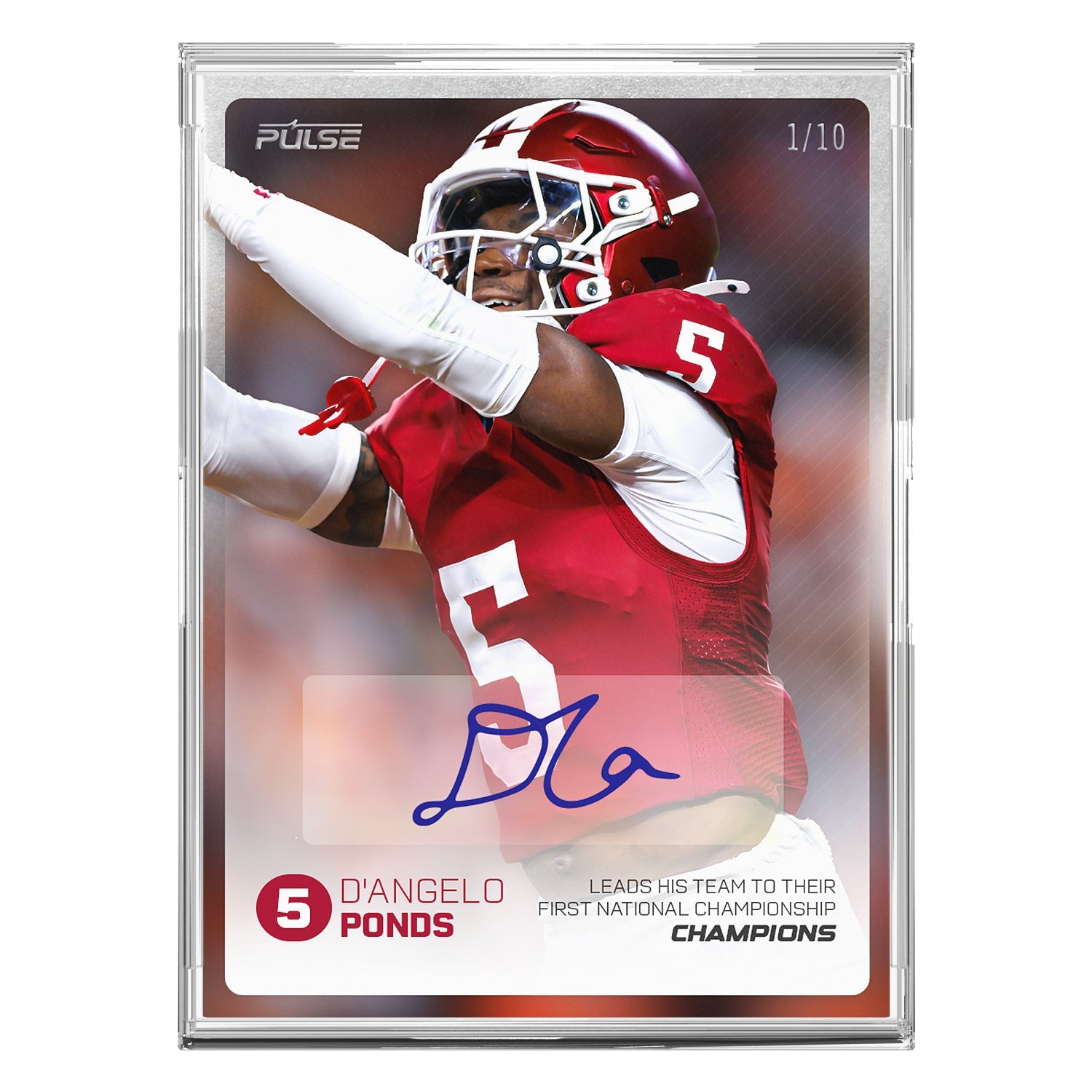2026 Pulse On Demand D'Angelo Ponds Autographed Champions Card