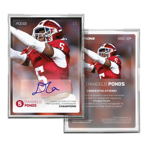 2026 Pulse On Demand D'Angelo Ponds Autographed Champions Card