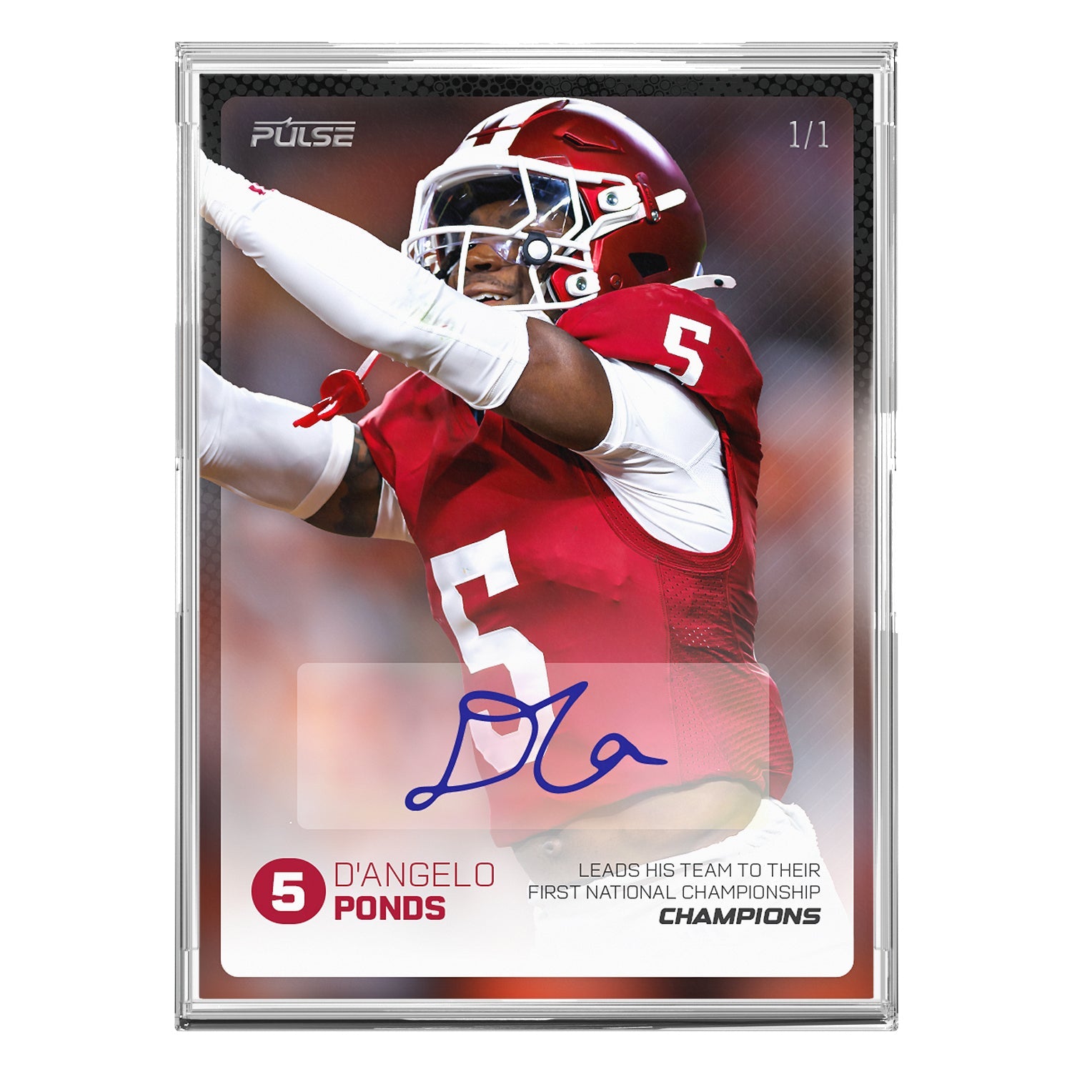 2026 Pulse On Demand D'Angelo Ponds Autographed Champions Card