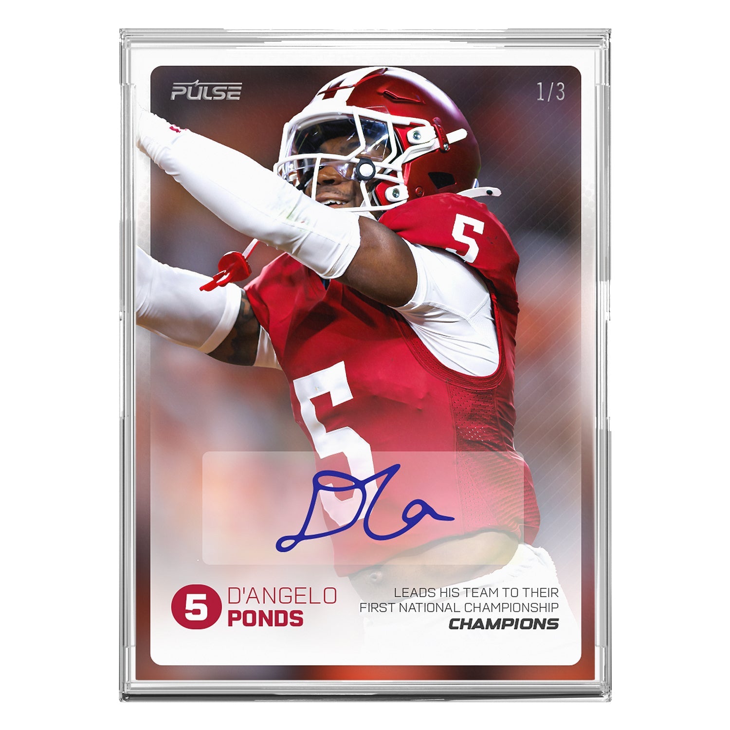 2026 Pulse On Demand D'Angelo Ponds Autographed Champions Card