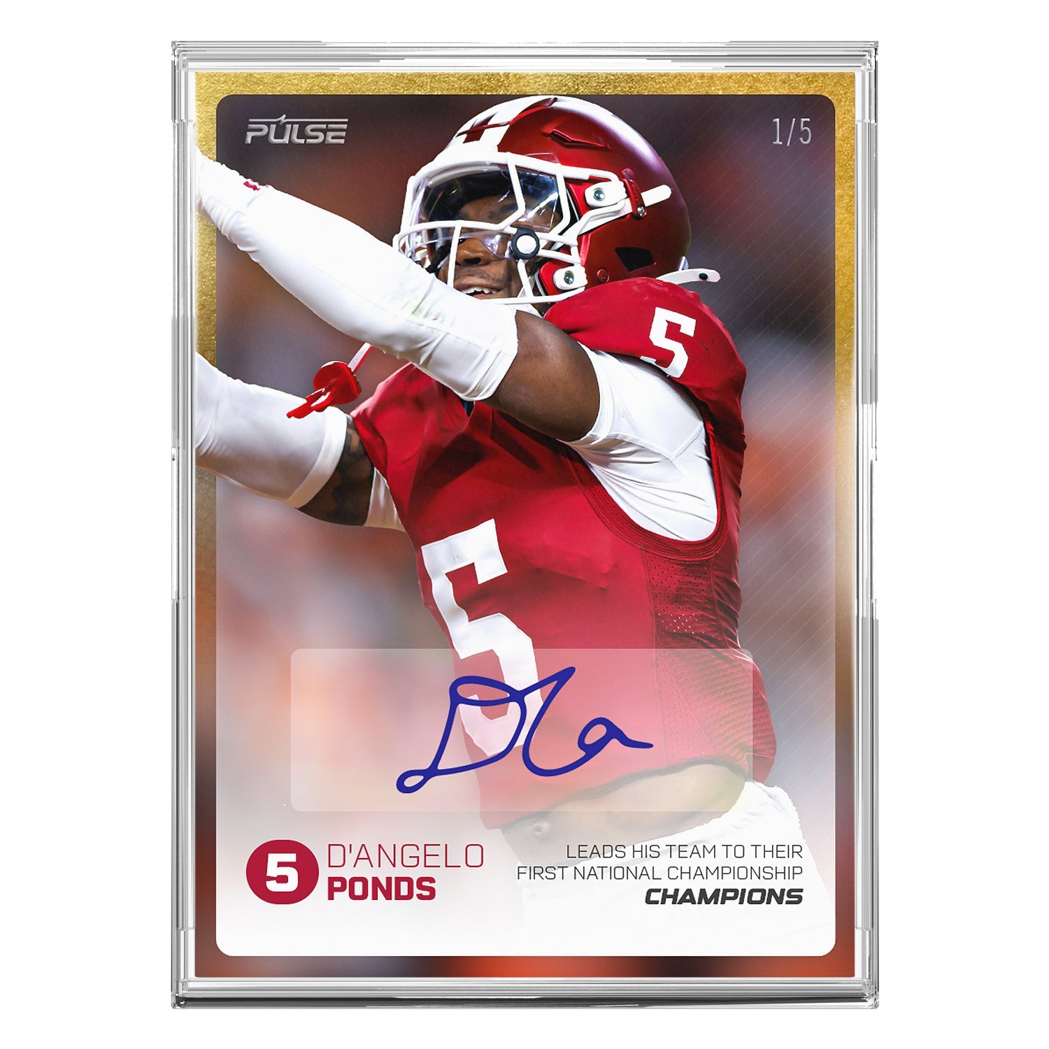 2026 Pulse On Demand D'Angelo Ponds Autographed Champions Card