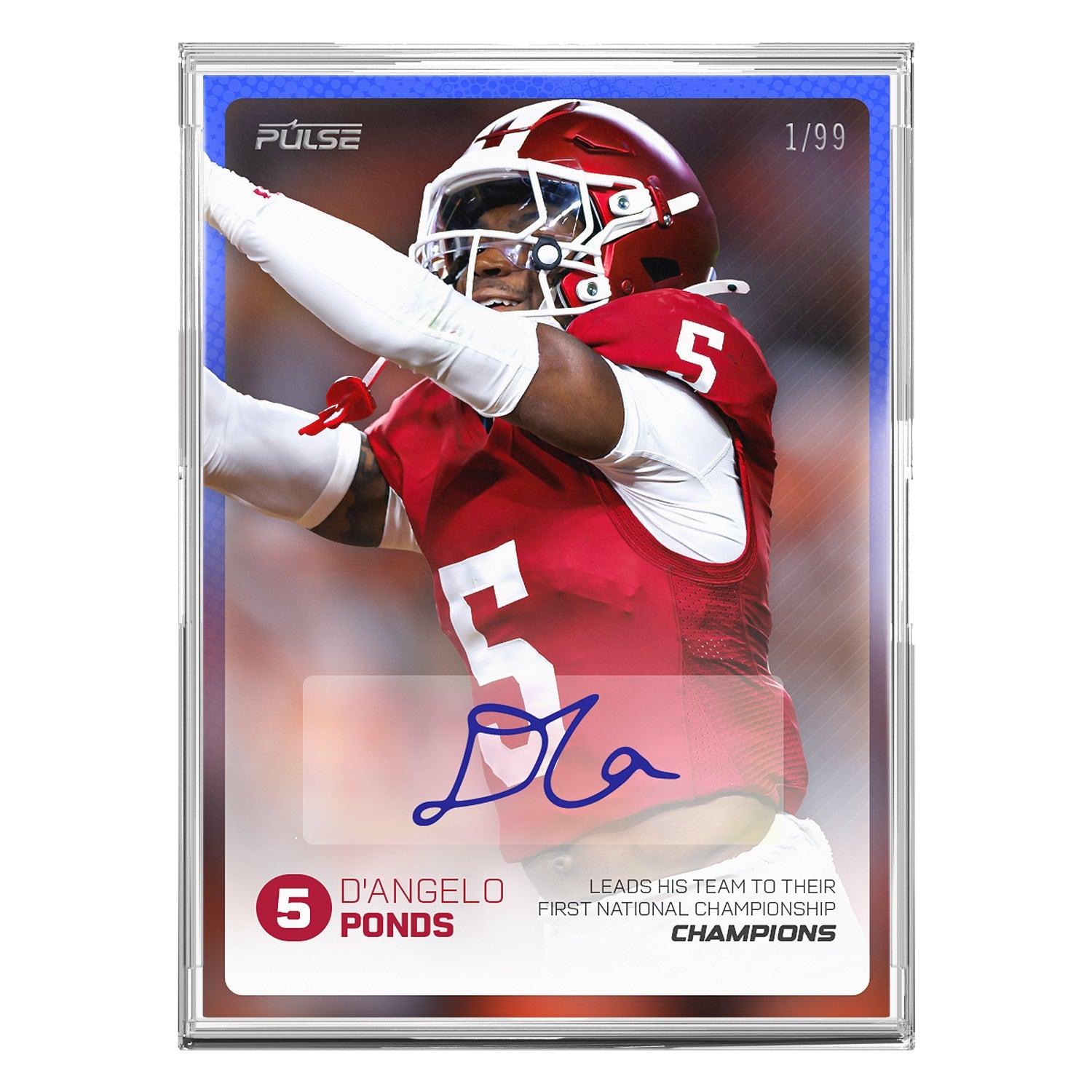 2026 Pulse On Demand D'Angelo Ponds Autographed Champions Card