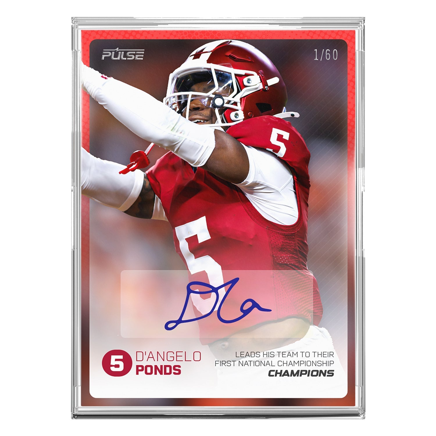 2026 Pulse On Demand D'Angelo Ponds Autographed Champions Card