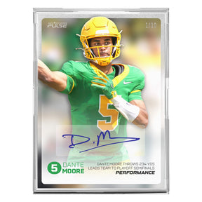 2026 Pulse On Demand Dante Moore Performance Autograph Card