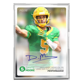 2026 Pulse On Demand Dante Moore Performance Autograph Card