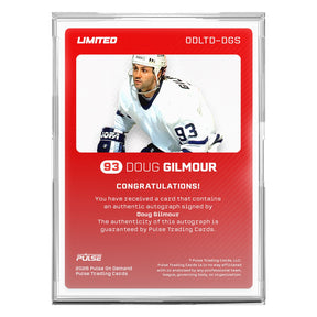 2026 Pulse On Demand Limited – Doug Gilmour On-Card Autograph Card