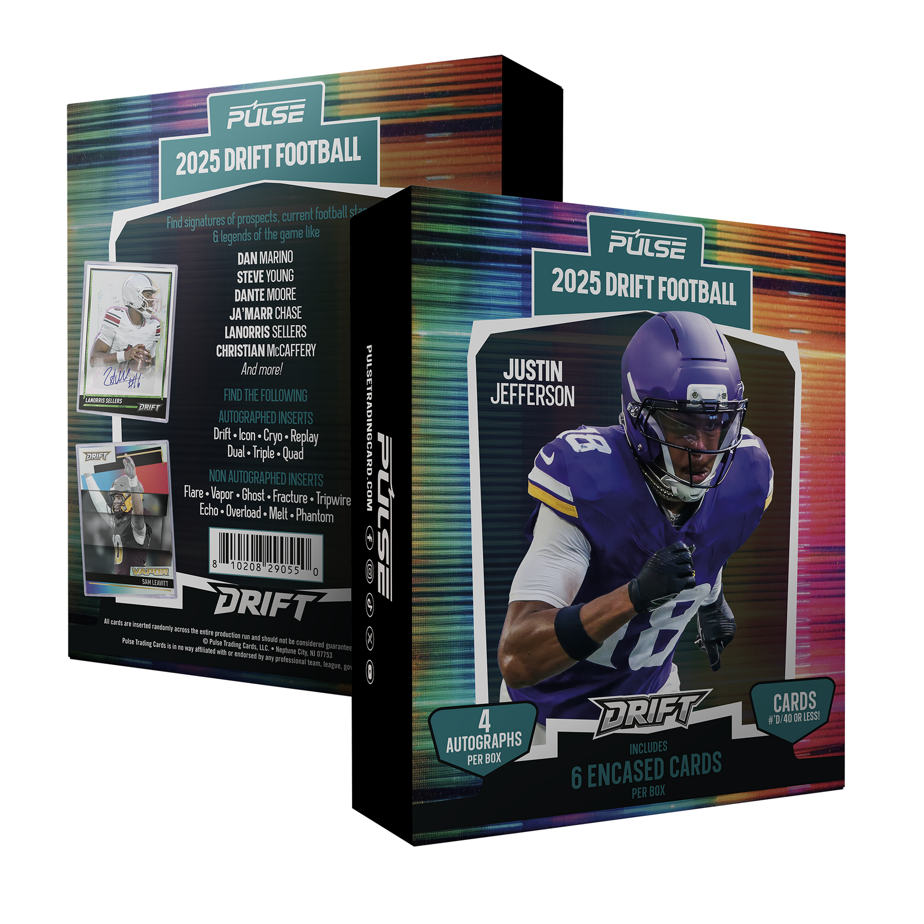 2025 Pulse Drift Football Hobby (4 Autographs Per Box)