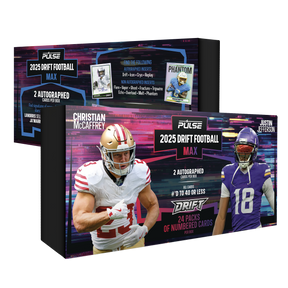 2025 Pulse Drift Football Max Box (24 Packs - 2 Autographs Per Box)
