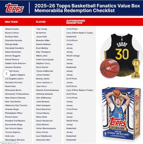 2025/26 Topps Flagship Basketball Factory Sealed Fanatics Exclusive Value Box