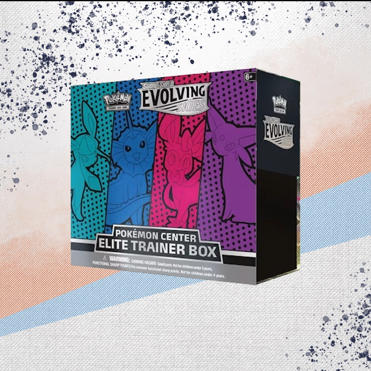 Pokemon Evolving Skies Pokemon Center Pink Elite Trainer Box