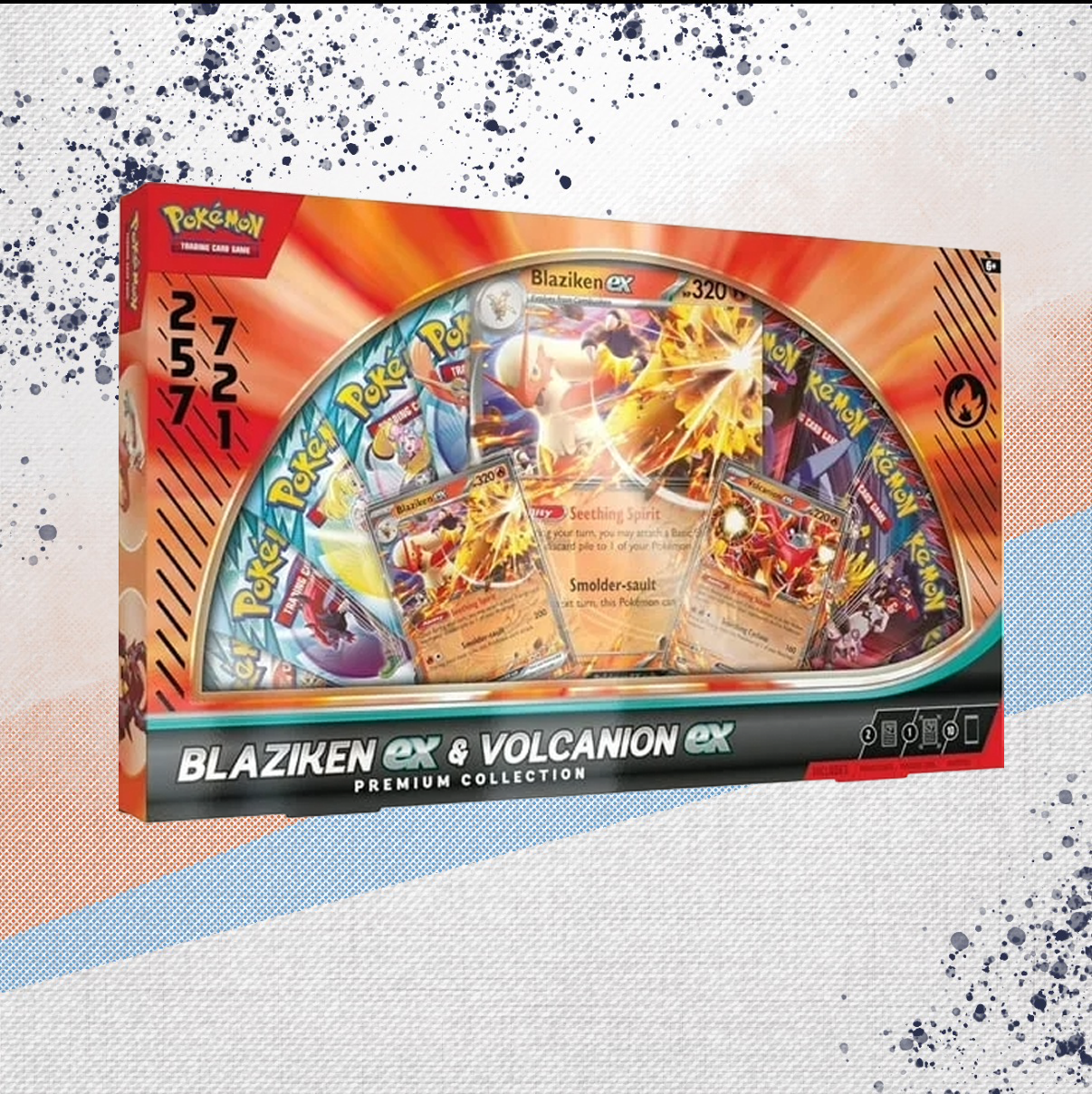 Pokemon Blaziken ex & Volcanion ex Premium Collection Box